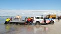 Een foto van de reddingsactie op Ameland