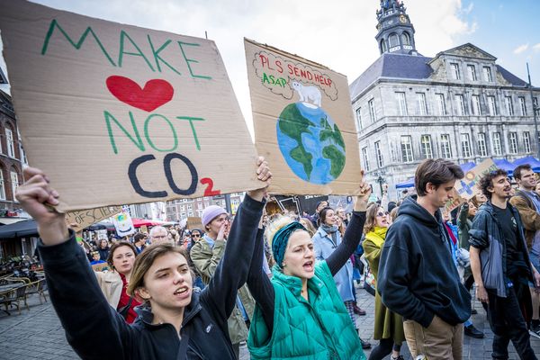 Demonstranten eisen meer klimaatverandering-actie