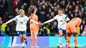 LONDEN - (l-r) Rachel Daly of England, Ella Toone of England vieren de 3-2 tijdens de UEFA Nations League vrouwen wedstrijd tussen Engeland en Nederland op Wembley op 1 december 2023 in Londen, Verenigd Koninkrijk. ANP GERRIT VAN KEULEN