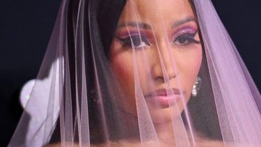 US rapper and singer Nicki Minaj arrives for the MTV Video Music Awards at the Prudential Center in Newark, New Jersey, on September 12, 2023. 
ANGELA WEISS / AFP