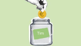 spaarrekening van Tim