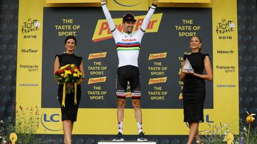 Dumoulin blij met winst tijdrit Tour de France