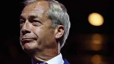 Reform UK leader Nigel Farage speaks during the inaugural Conservative Political Action Conference Great Britain (CPAC GB) in south-east London on July 17, 2026. 
Henry NICHOLLS / AFP