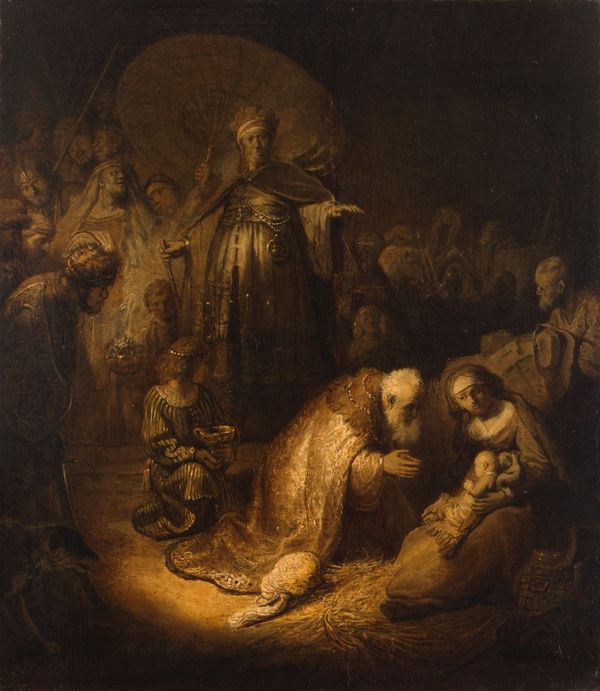 aanbidding der wijzen van Rembrandt