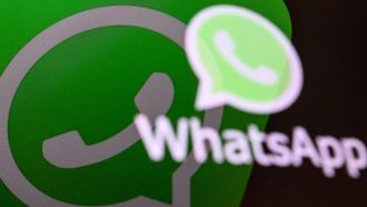 This illustration photograph taken on April 11, 2023, shows the US instant messaging software Whatsapp's logo on a smartphone screen in Moscow. 
Kirill KUDRYAVTSEV / AFP