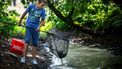 Vissen moeten worden verhuisd naar stromend water