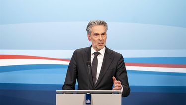 DEN HAAG - Minister-president Dick Schoof staat de pers te woord na afloop van de ministerraad. ANP LINA SELG