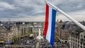 AMSTERDAM - Overzicht van de Dam tijdens de Nationale Dodenherdenking. Tijdens de Nationale Herdenking worden in Nederland de slachtoffers van de Tweede Wereldoorlog in Europa en in Zuidoost-Azie herdacht, en de slachtoffers van oorlogssituaties en vredesoperaties nadien, waarbij Nederland betrokken was. ANP POOL REMKO DE WAAL oorlogsarchief