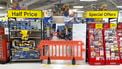 Britse supermarkt blokkeert gangpaden naar 'niet-essentiële' producten