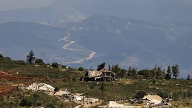 Destroyed buildings are pictured in the village of Odaisseh in southern Lebanon as seen from across the border in the Upper Galilee region of northern Israel on May 29, 2026. Lebanese and Israeli military delegations were to hold security talks at the Pentagon on May 29, during which Beirut will demand Israel halt its attacks, which have intensified in recent days. The development comes as the US and Hezbollah's backer Iran, were negotiating with Tehran, which insists the fighting in Lebanon must be included in any agreement ending the Middle East war.
Jalaa MAREY / AFP