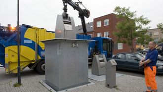 afval container vuilnis ondergronds vuilcontainer