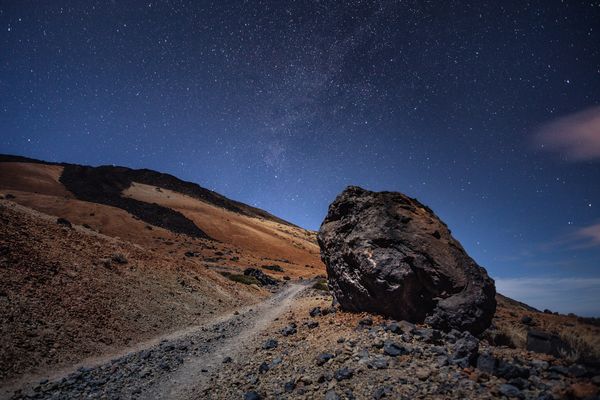 sterrenhemels vallende sterren Teide