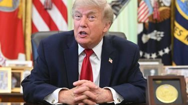 US President Donald Trump speaks with reporters after signing a presidential memo on pollution control in vehicles at the Oval Office of the White House in Washington, DC, on June 29, 2026. 
SAUL LOEB / AFP