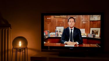 Zeven miljoen mensen zien speech Mark Rutte live