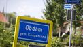 Voormalig gemeentehuis Obdam in brand