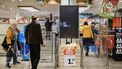 AMSTERDAM - Een niet werkend scherm in een vestiging van Albert Heijn. De supermarktketen kampt met een 