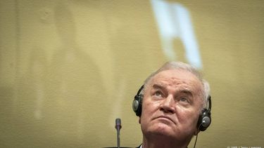 Ratko Mladic prior to the pronouncement of the Appeal Judgment at the International Residual Mechanism for Criminal Tribunals (IRMCT) in The Hague, The Netherlands, 7 June 2021. The former Bosnian Serb army leader was sentenced to life imprisonment in 2017, partly for the mass murder in Srebrenica. ANP POOL JERRY LAMPEN