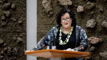 DEN HAAG - Caroline van der Plas (BBB) tijdens het debat over het eindverslag van informateur Ronald Plasterk. In het verslag legt Plasterk uit hoe de kabinetsformatie volgens hem verder moet. ANP REMKO DE WAAL
