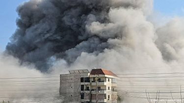 Smoke rises from the site of an Israeli airstrike that targeted an area in the southern costal city of Tyre on March 7, 2026.  Israel's military on March 7, 2026, warned residents in a district of Lebanon's Tyre to evacuate ahead of strikes, and reiterated a demand for people to leave the area south of the Litani River. The Israeli military said it would 
