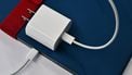 This photo illustration shows a USB-C cable in the port of an Apple iPad on September 11, 2023 in Los Angeles.  The new Apple iPhone 15, with an EU ordered USB-C charger, is expected to be announced during a launch event on September 12, 2023.
Frederic J. BROWN / AFP