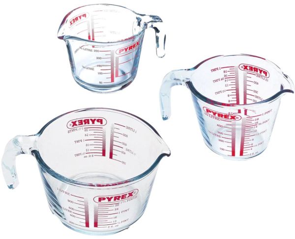 Pyrex maatbekers