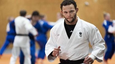 ARNHEM - Judoka Simeon Catharina tijdens een training op Papendal. De Nederlandse judokaselectie traint in aanloop naar het EK Judo in Tbilisi. FREEK VAN DEN BERGH / ANP