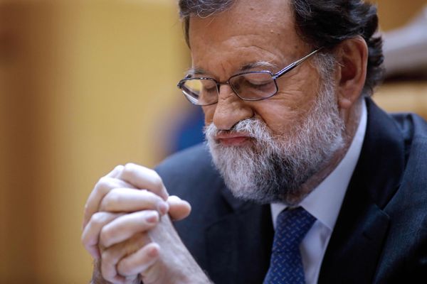 Spaanse minister-president Mariano Rajoy heeft verkiezingen aangekondigd. Foto: AFP