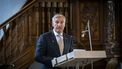 LEEUWARDEN - Sybrand Buma tijdens zijn afscheid als burgemeester van de gemeente Leeuwarden. Sinds 1 juli is hij vice-president van de Raad van State in Den Haag. JILMER POSTMA / ANP