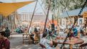 Foto van een coronaproof festivalterrein