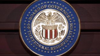 The seal of the Federal Reserve Board of Governors is seen during a press conference by Federal Reserve Chairman Ben Bernanke on June 19, 2013 at the Federal Reserve Board Building in Washington, DC. Bernanke held the press conference after the Federal Opening Market Committee meeting. AFP PHOTO/Mandel NGAN 
Mandel NGAN / AFP