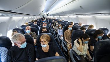 amerika, coronavirus, vlucht, vliegtuig, reizen, vliegen