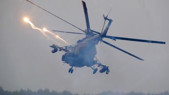 Russische helikopter vuurt op onschuldige omstanders