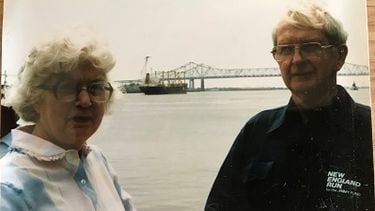 Catherine and George Peacock in 1987, bloed