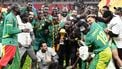 epa12659965 Senegal's head coach Pape Thiaw  (C) celebrates as they win the Africa Cup of Nations final soccer match between Senegal and Morocco,  in Rabat Morocco, 18 January 2026. The CAF Africa Cup of Nations, also referred to as AFCON, took place in Morocco from 21 December 2025 to 18 January 2026.  EPA/JALAL MORCHIDI