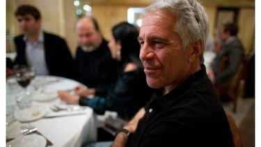 This undated and unlocated handout image released by Democrats on the House Oversight Committee on December 18, 2025 shows late convicted sex offender Jeffrey Epstein (R). Democratic lawmakers released a new cache of photos and documents on December 18 from the estate of convicted sex offender Jeffrey Epstein.
House Oversight Democrats / AFP