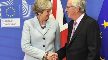 EU en Groot-Brittannië bereiken akkoord Brexit. / AFP