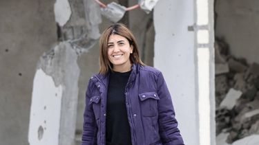 A photograph shows Amal Khalil, a veteran correspondent for the daily newspaper Al-Akhbar, in southern Lebanon in 2023. An Israeli airstrike killed the Lebanese journalist and wounded another on April 22, 2026, while they were working near the border with Israel, according to their employer and rescuers.
AFP