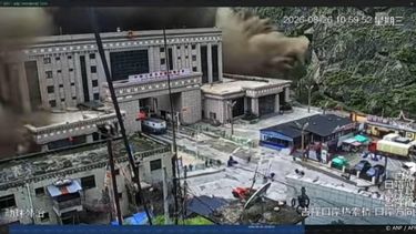 Screen recordings of surveillance camera footage posted on Chinese social media platforms, reportedly show destruction caused as flash flooding hits the Gyirong Port in the Tibet Autonomous Region on August 26, 2026. The location in the footage was verified by AFP using satellite and streetview data, but original posts could not be identified. The videos have subsequently been removed from Chinese social media platforms. Chinese state broadcaster CCTV reported on Wednesday, 26 August, that 