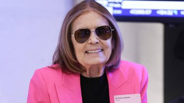 US activist Gloria Steinem looks on prior to ringing the closing bell on the floor of the New York Stock Exchange (NYSE) during International Women’s Day in New York on March, 9 2026. Wall Street stocks vaulted into positive territory after President Donald Trump described the US-Israeli war with Iran as 