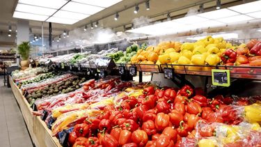 AMSTERDAM - Groente op de versafdeling in een supermarkt van Albert Heijn op het Gelderlandplein. ANP ROBIN VAN LONKHUIJSEN