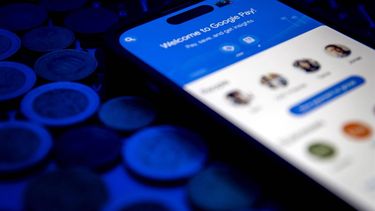 ILLUSTRATIEF - Google Pay, een dienst waarmee consumenten online kunnen betalen. ANP KOEN VAN WEEL
