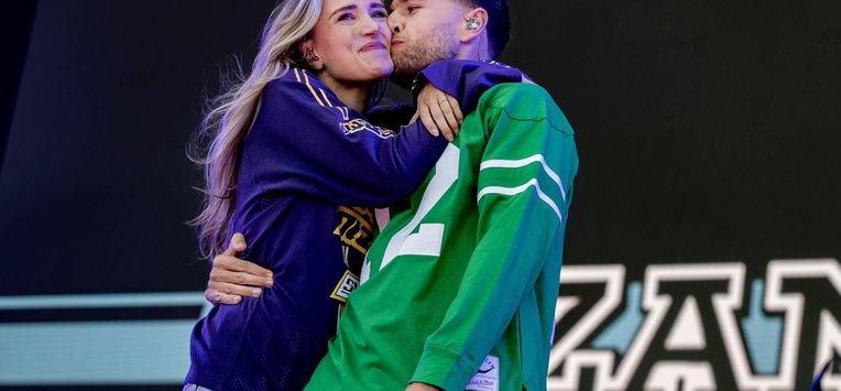 SCHARENDIJKE - Suzan en Freek treden op bij Concert at SEA op de Brouwersdam in Zeeland. Het is het eerste optreden van het duo sinds de bekendmaking dat Freek Rikkerink ongeneeslijk ziek is. ANP PAUL BERGEN