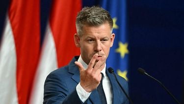 Peter Magyar, election winner and leader of the pro-European conservative TISZA party, delivers a press conference at the HUNGEXPO Congress and Exhibition Center in Budapest, Hungary, on April 13, 2026, one day after Hungarian general elections.
 The party of conservative Peter Magyar won a two-thirds parliamentary majority in Hungarian elections in a clear defeat for nationalist long-time Prime Minister Viktor Orban, according to near-complete results.
Attila KISBENEDEK / AFP