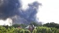 Hoofdpodium Belgisch festival Tomorrowland in brand