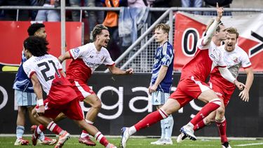 UTRECHT - Matisse Didden of FC Utrecht na het maken van de 0-1 tijdens de Nederlandse Eredivisie wedstrijd tussen FC Utrecht en AFC Ajax in stadion Galgenwaard op 9 november 2025 in Utrecht, Nederland. ANP OLAF KRAAK