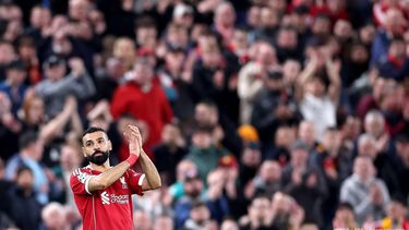 epa12831379 Mohamed Salah of Liverpool applauds fans as he is taken off during the UEFA Champions League Round of 16 2nd leg match between Liverpool and Galatasaray in Liverpool, Great Britain, 18 March 2026.  EPA/ADAM VAUGHAN