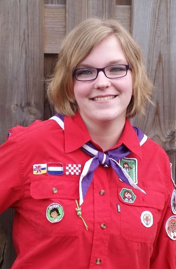 Sharon Op ‘t Root (26) is nierpatiënt en al tien jaar vrijwilliger bij de scouting