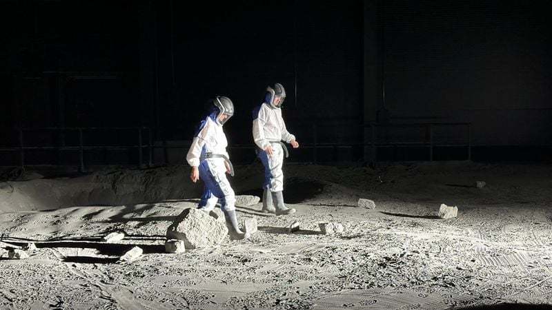 Mens op de maan Focus