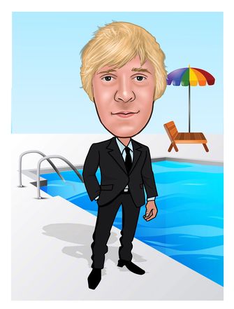 Een animatie van Tom van Nieuwamerongen die weer zwemles kan geven, in een zeecontainer