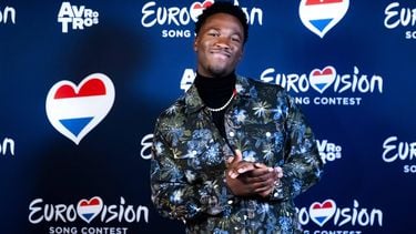 AMSTERDAM - Zanger Claude tijdens de presentatie van de Nederlandse inzending voor het Eurovisie Songfestival 2025. Het songfestival zal plaatsvinden in de St. Jakobshalle in het Zwitserse Basel. ANP RAMON VAN FLYMEN